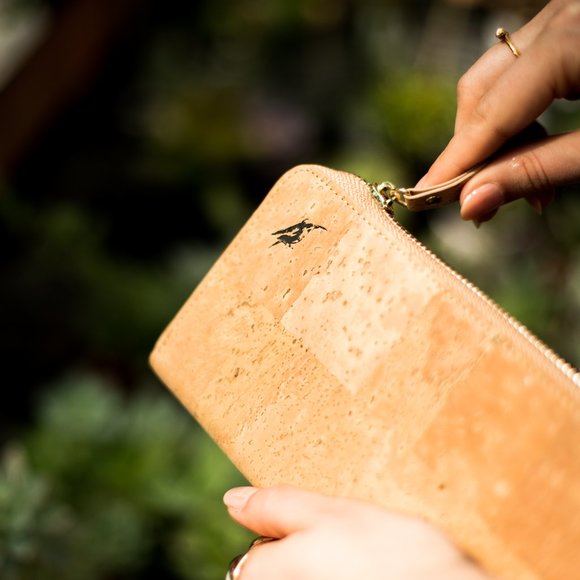 Natural Cork Wallet, Vegan/Sustainable Material - Picture 3 of 5